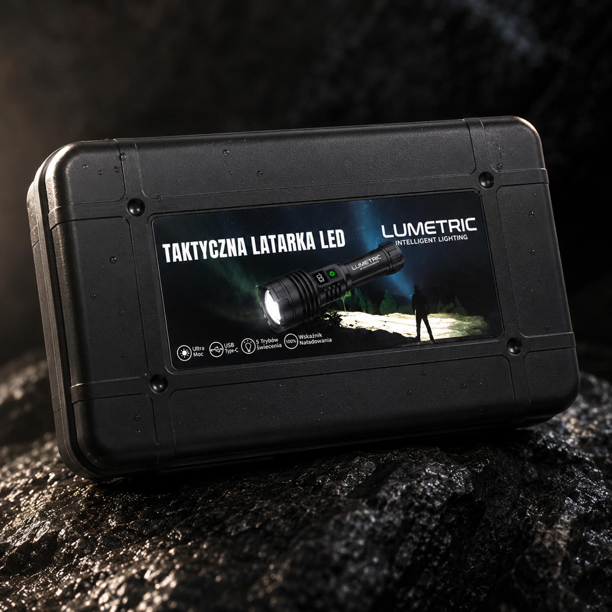 Latarka Taktyczna LED Lumetric z Funkcją Powerbank - obrazek 7